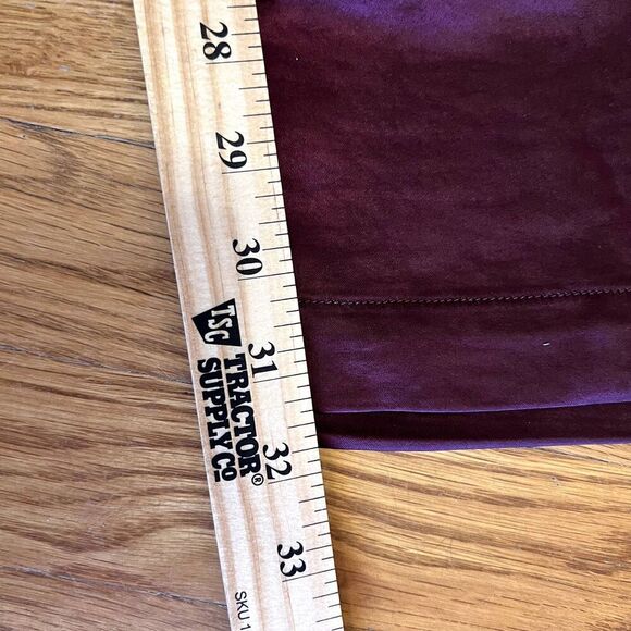 Good‎ American Washed Satin Straight Leg Pants In Malbec Burgundy Size 2/26 - Picture 5 of 5